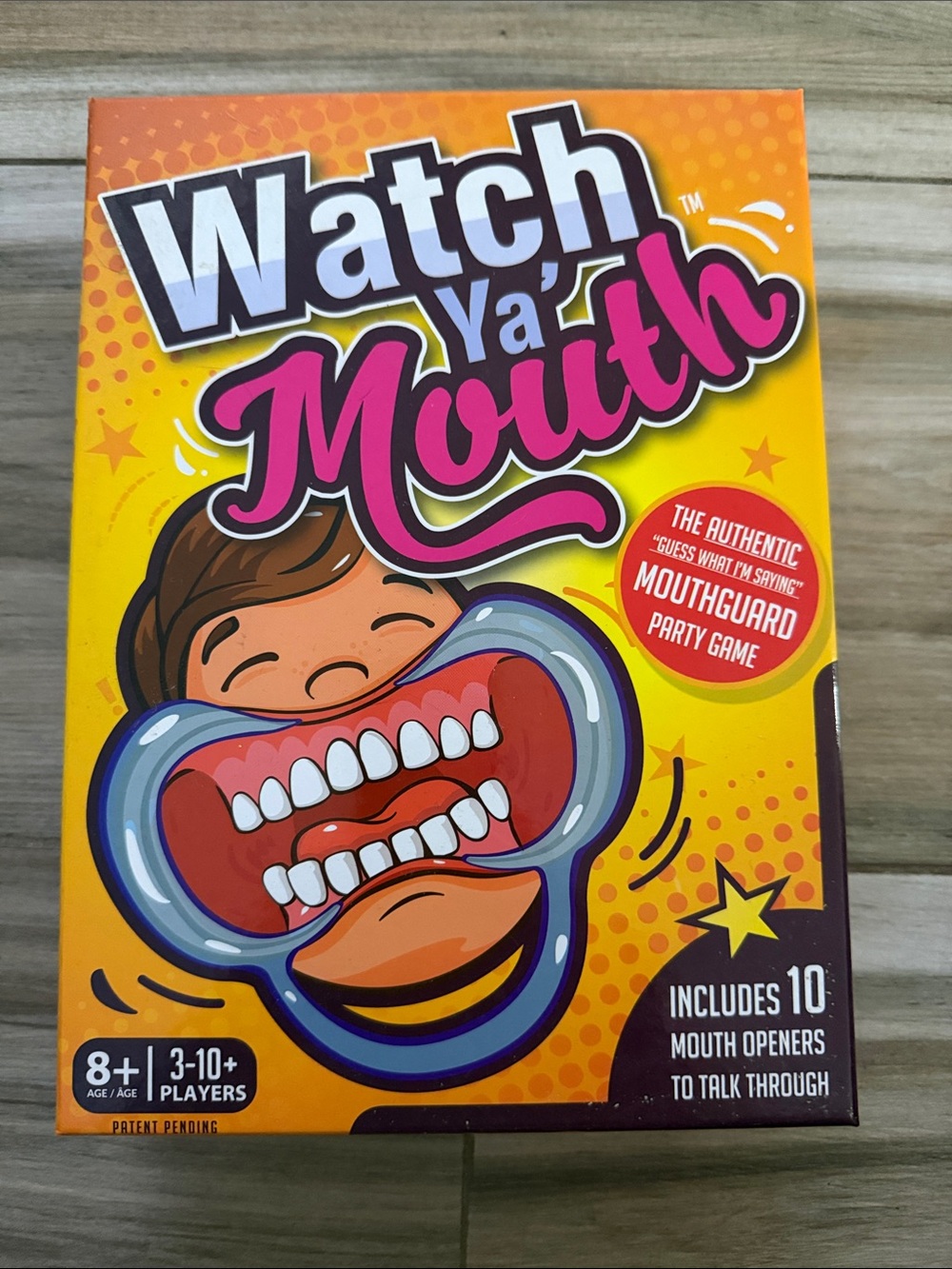 Party Game - Yellow Mouthguard Guessing Game